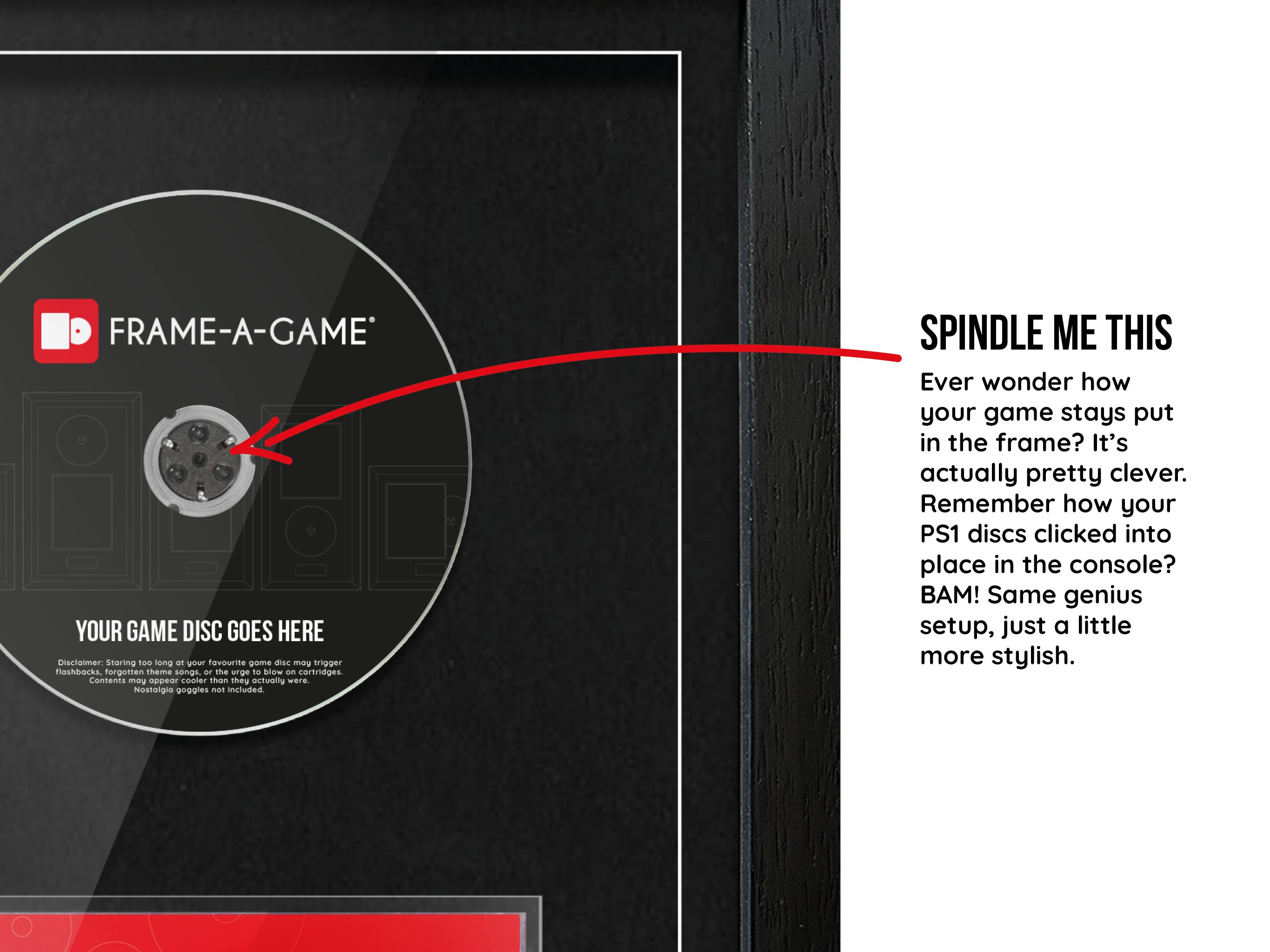 Use Your Own Game (PS1) Exhibition Range Frame - Frame-A-Game