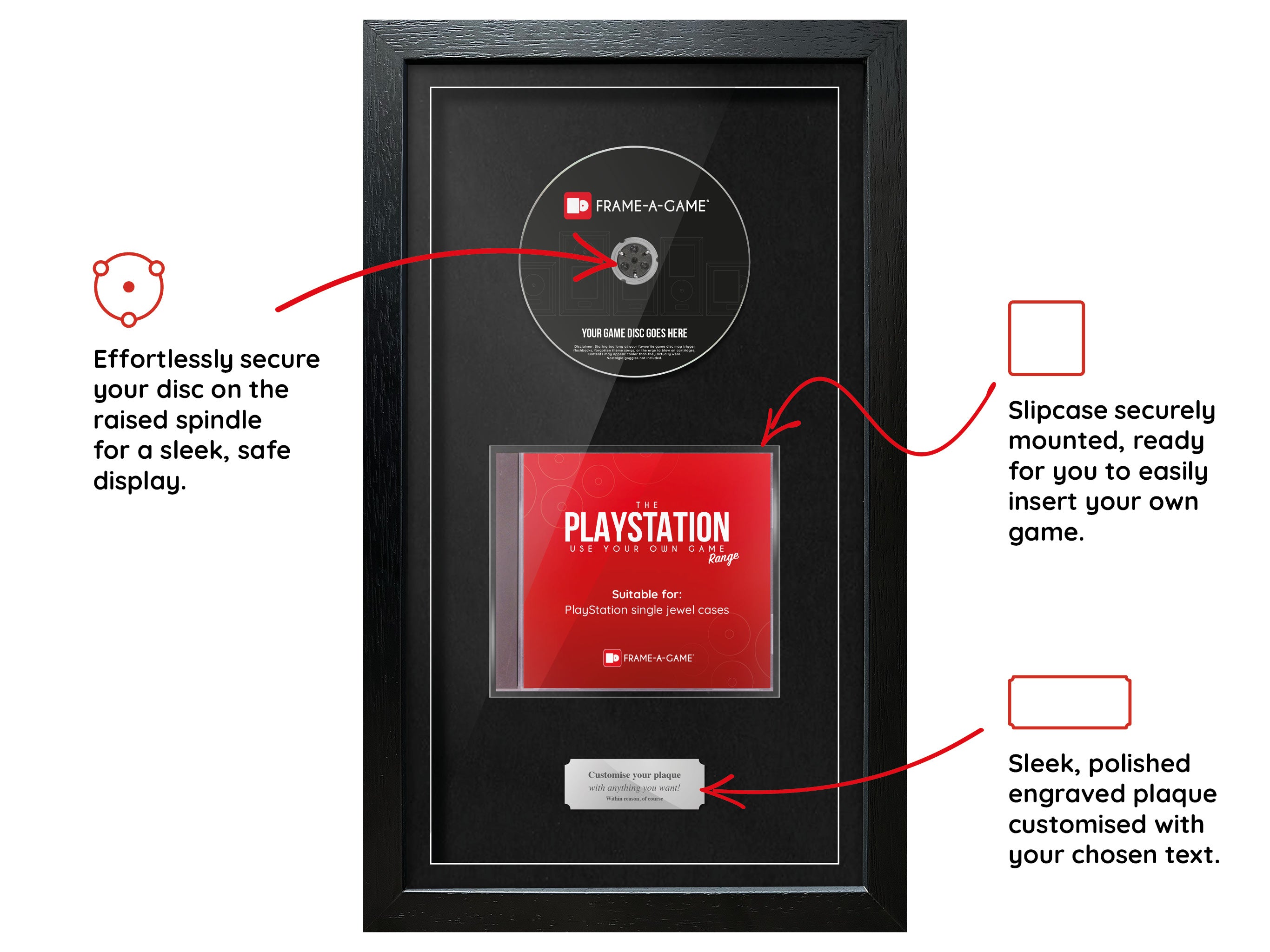 Use Your Own Game (PS1) Exhibition Range Frame - Frame-A-Game