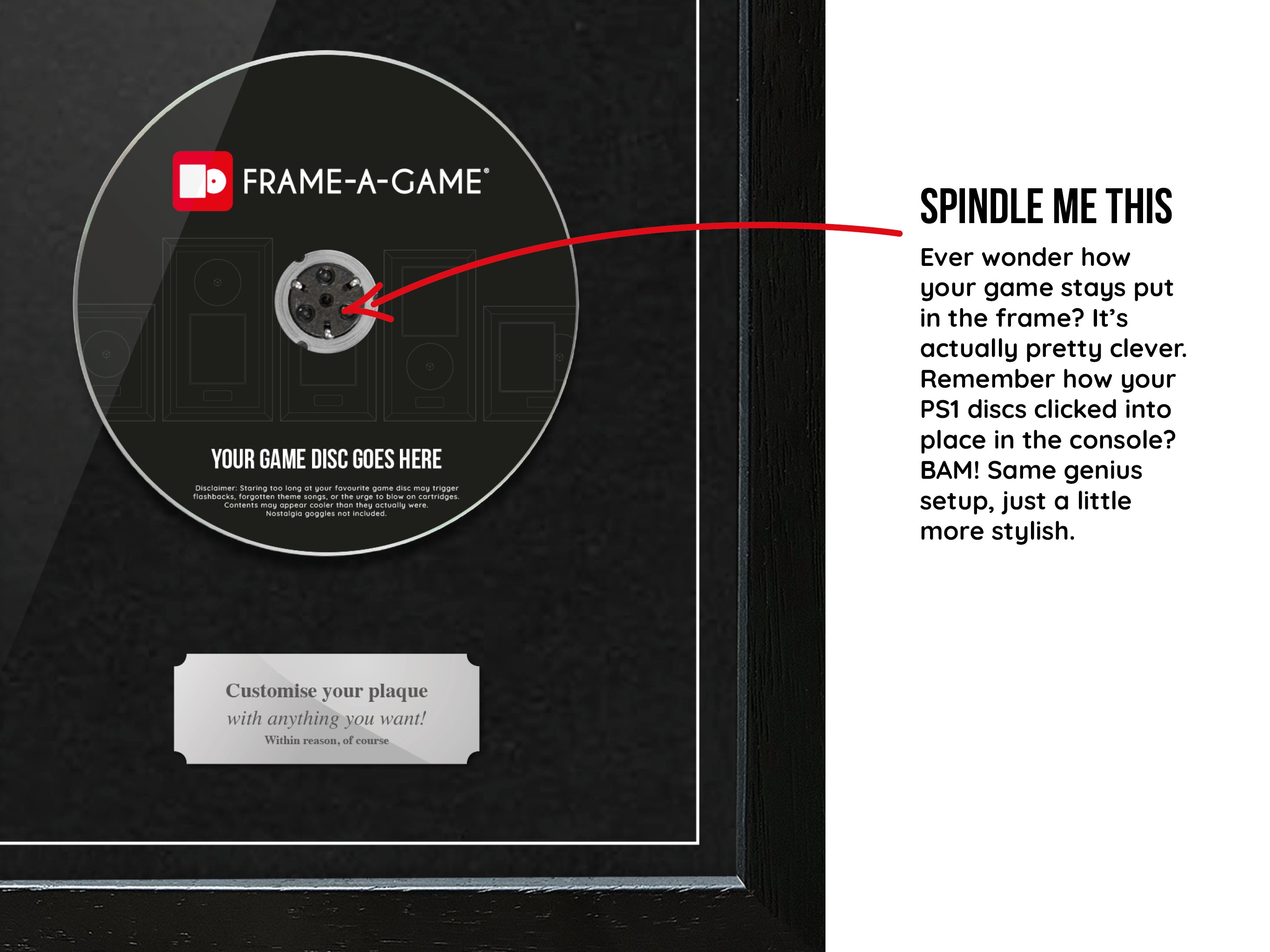 Use Your Own Game (PS1) Expo Pro Range Frame - Frame-A-Game