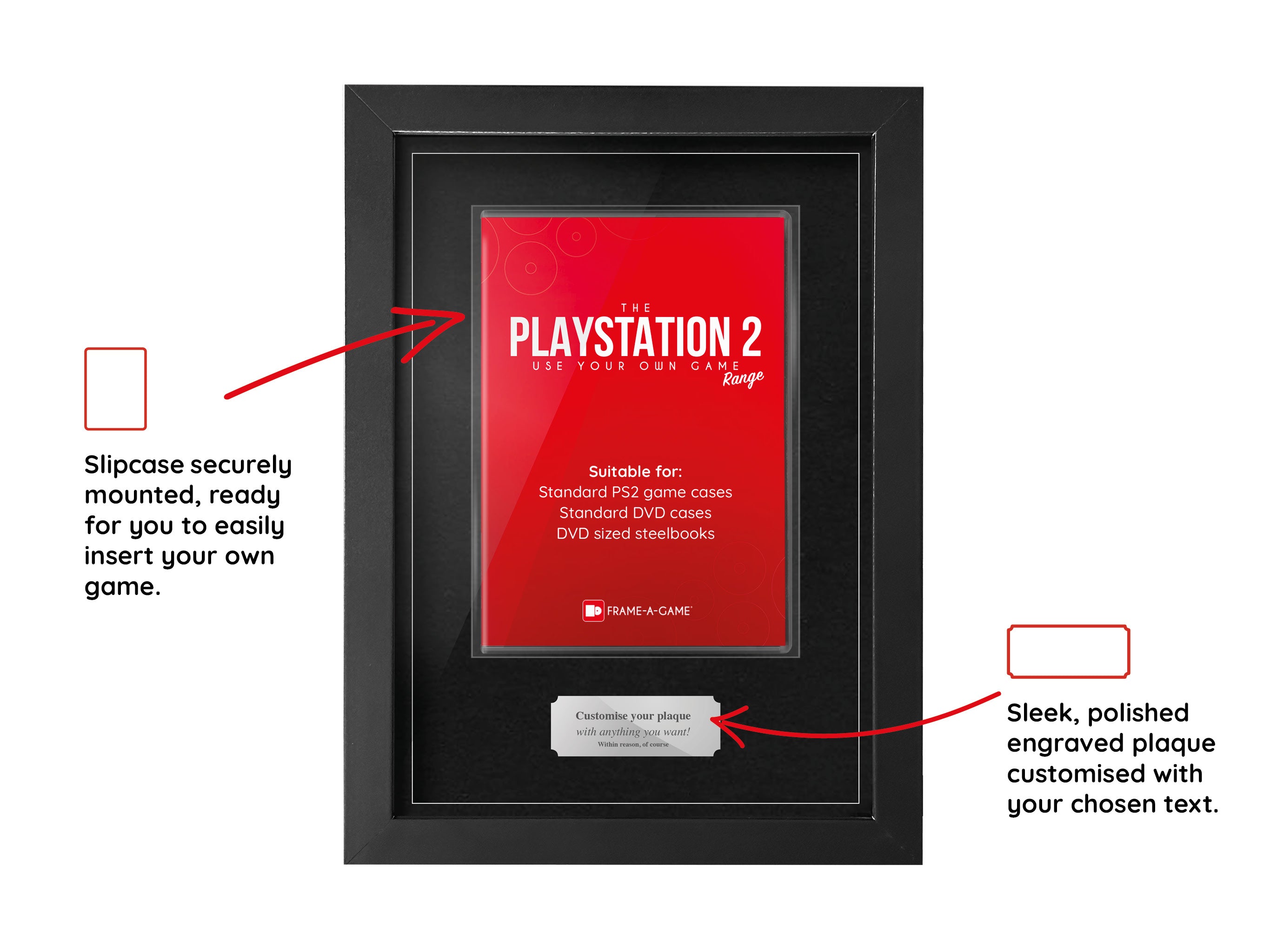 Use Your Own Game (PS2) Display Case Range Frame - Frame-A-Game