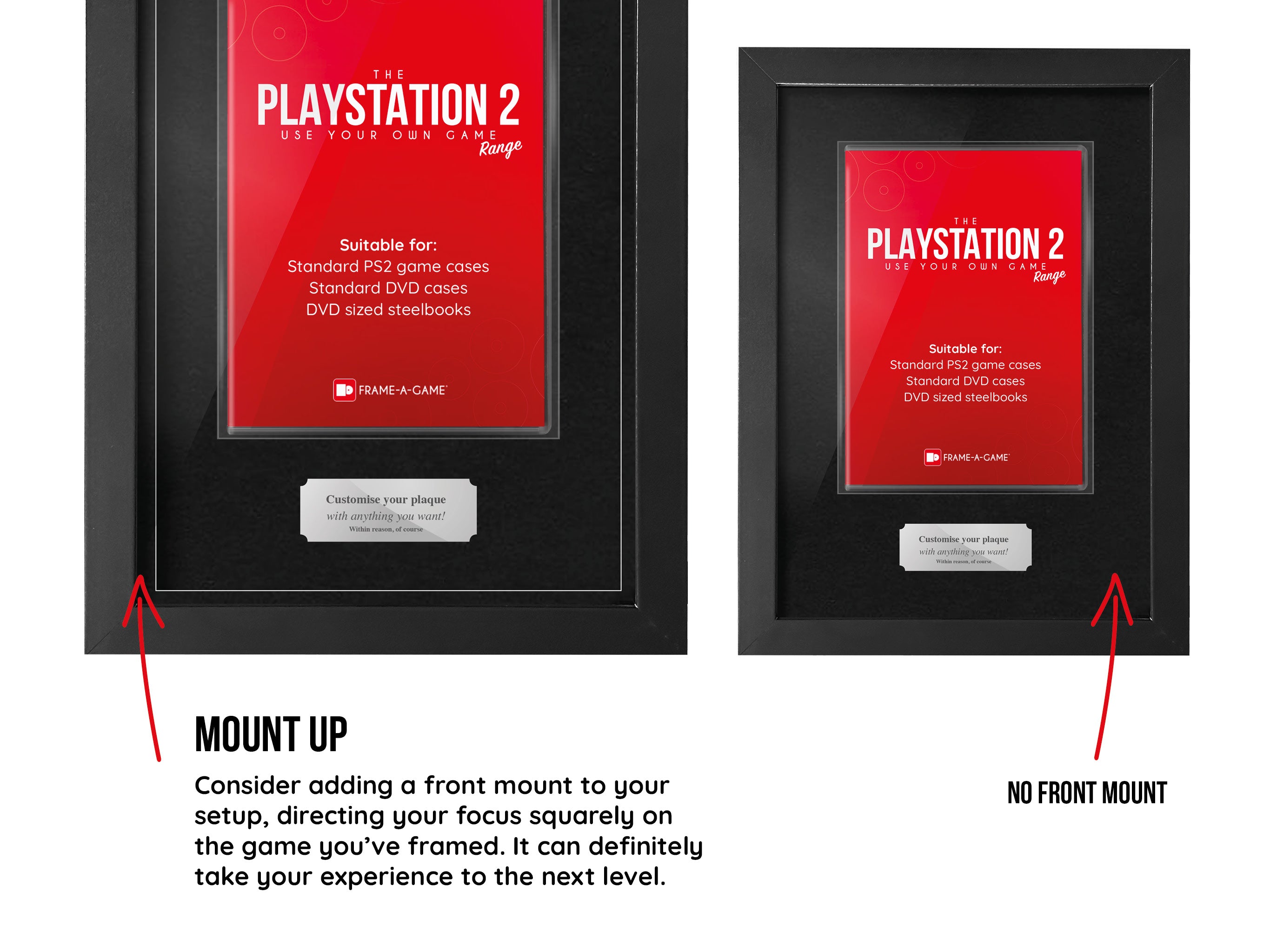 Use Your Own Game (PS2) Display Case Range Frame - Frame-A-Game
