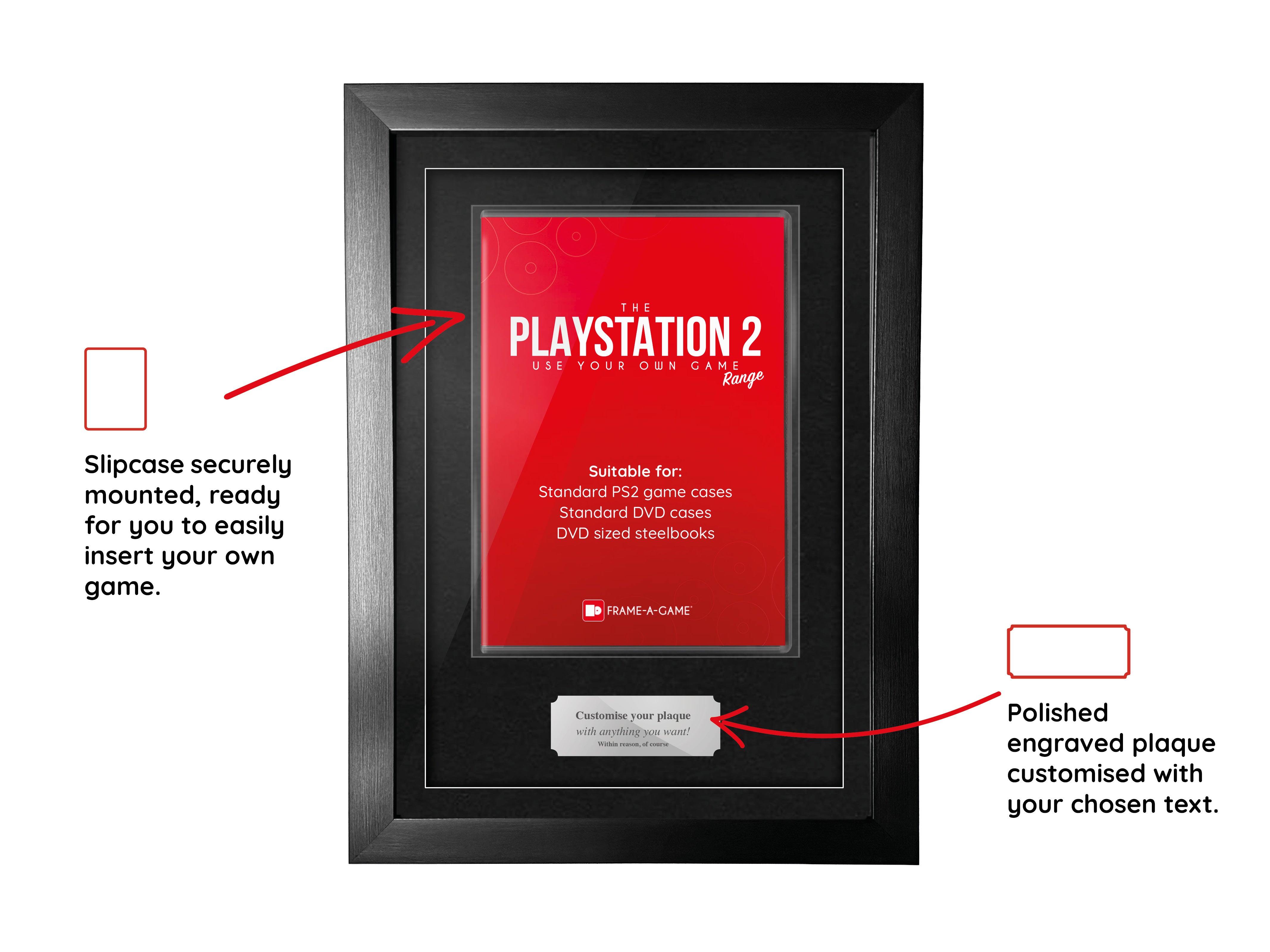 Cadre de présentation pour votre propre jeu (PS2)