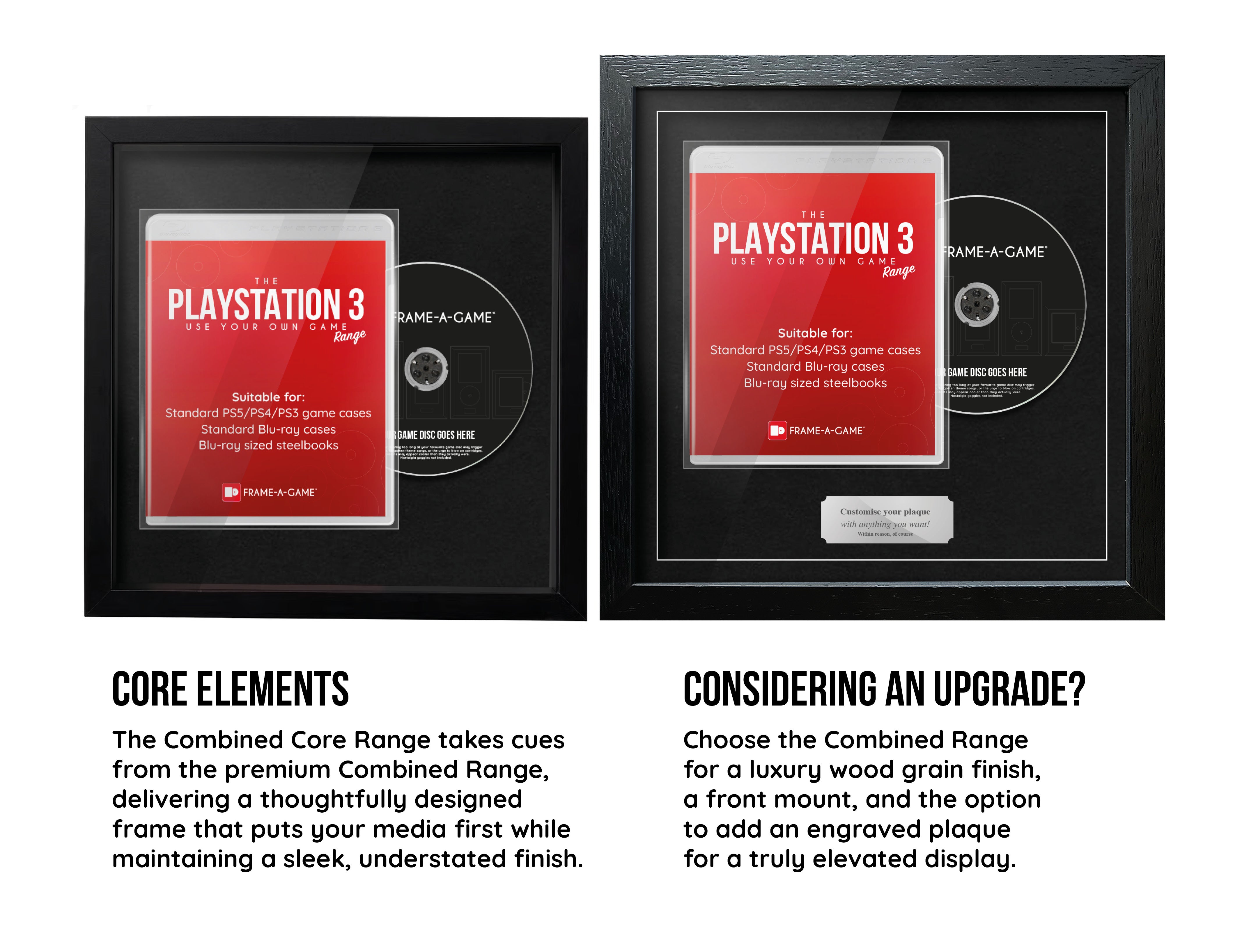 Use Your Own Game (PS3) Combined Core Range Frame - Frame-A-Game