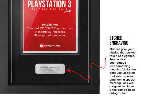 Use Your Own Game (PS3) Display Case Range Frame - Frame-A-Game