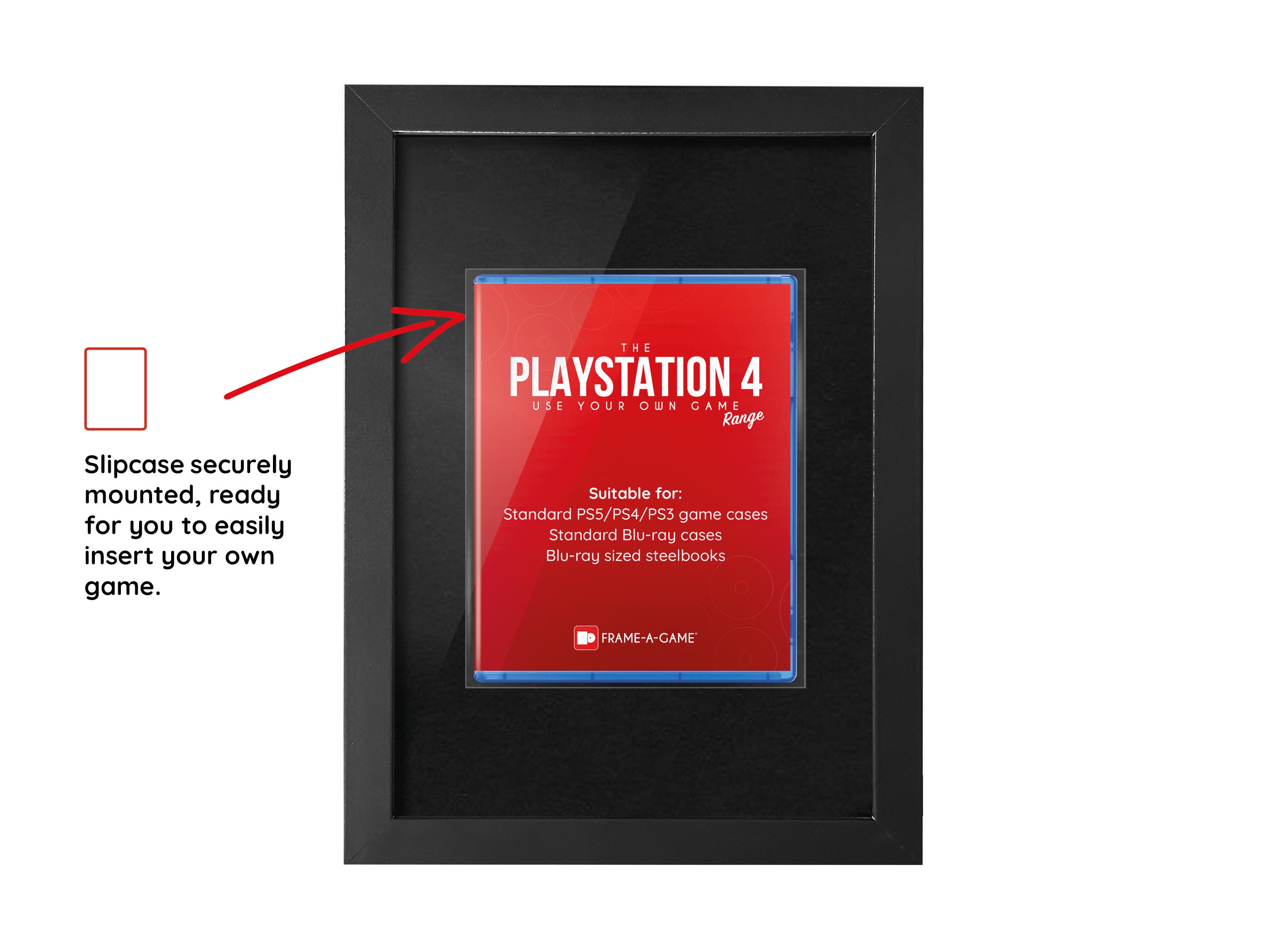 Use Your Own Game (PS4) Display Case Range Frame - Frame-A-Game