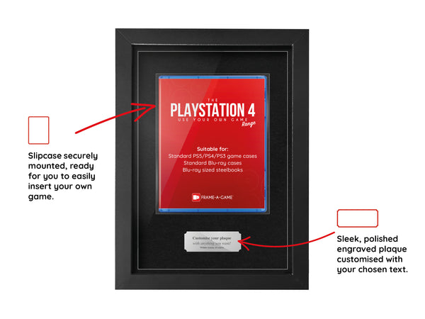 Use Your Own Game (PS4) Display Case Range Frame - Frame-A-Game