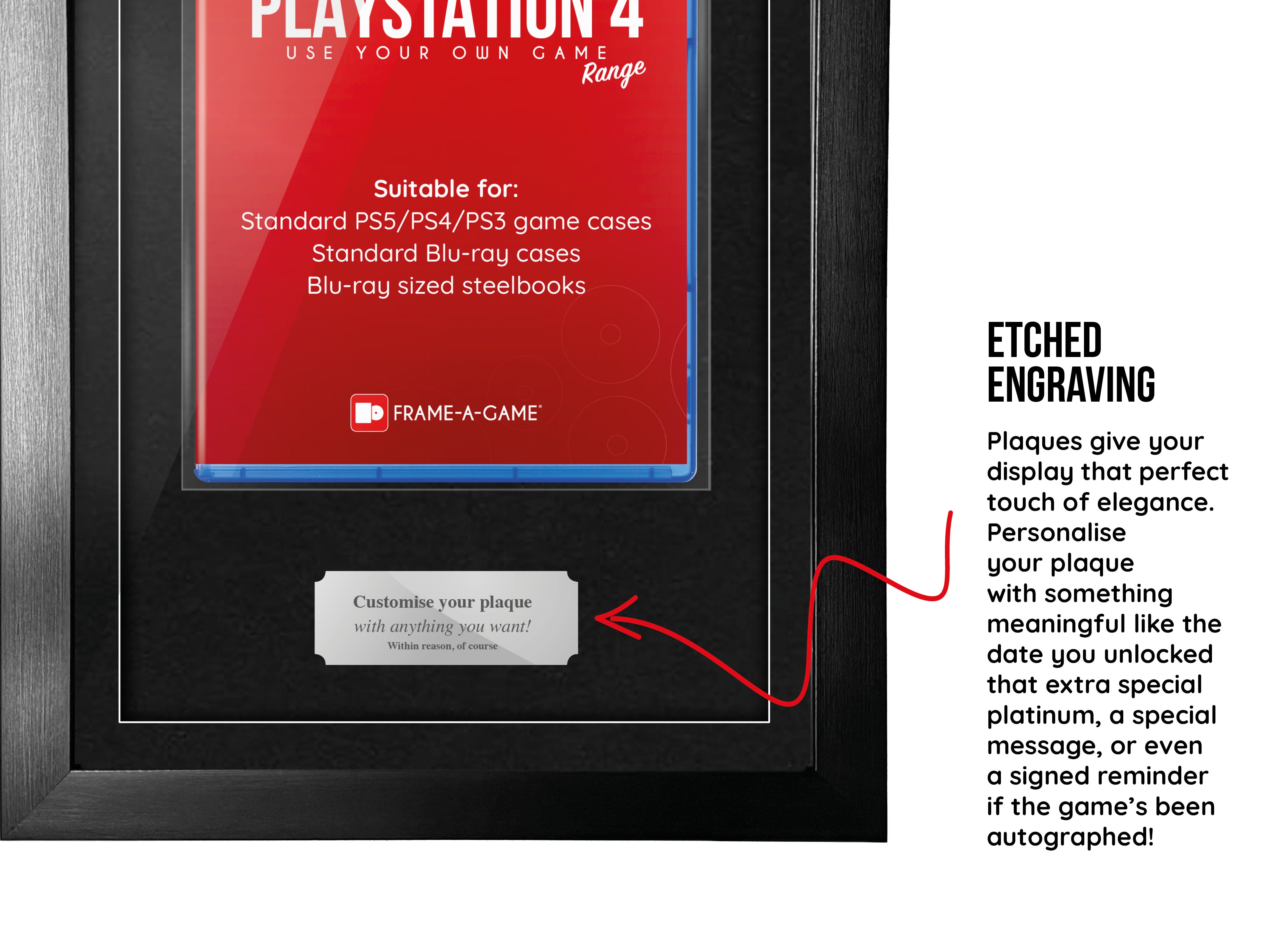 Utilisez votre propre jeu (PS4) Vitrine de présentation Cadre