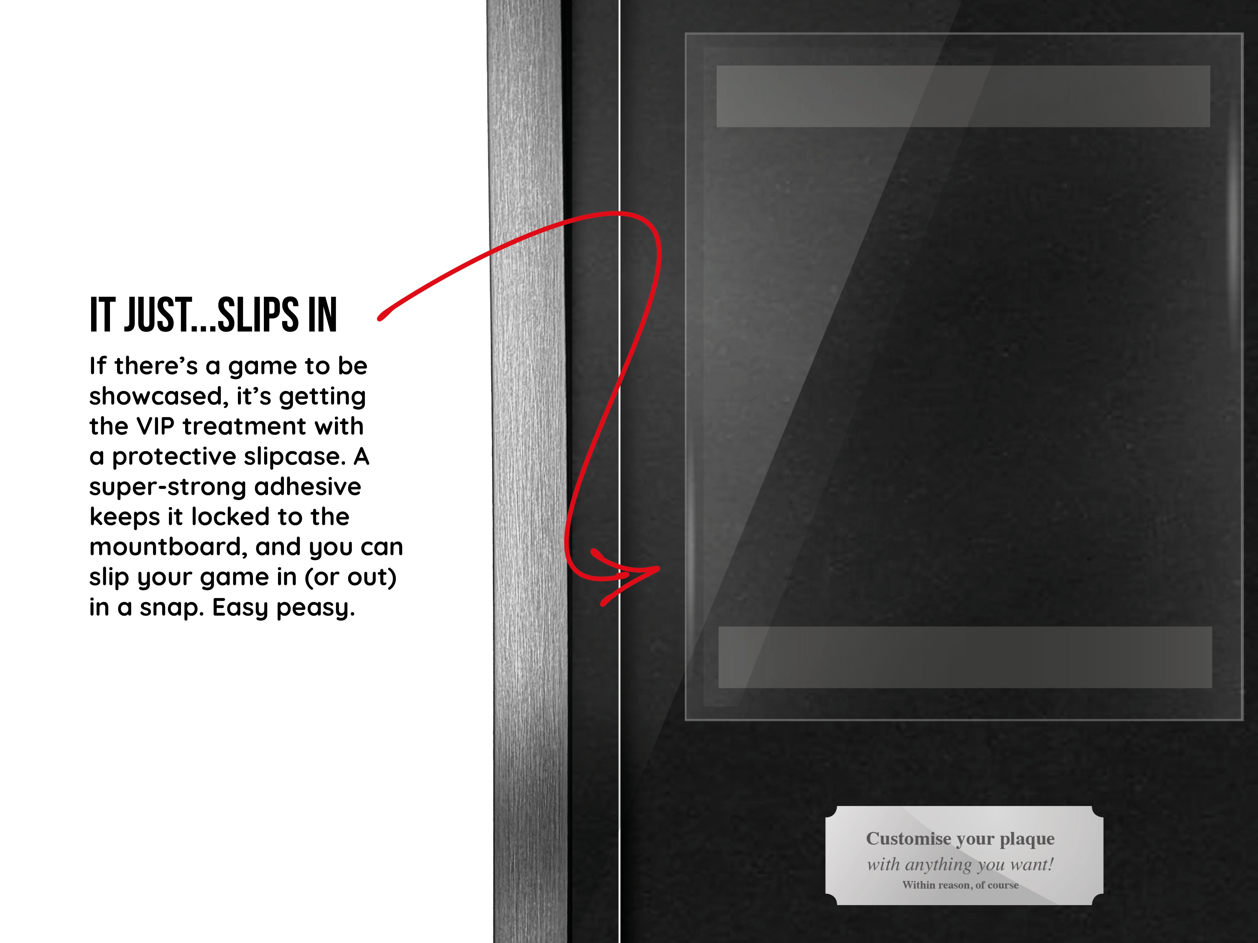 Utilisez votre propre jeu (PS4) Vitrine de présentation Cadre