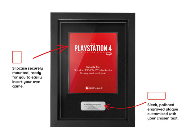 Use Your Own Steelbook (PS4) Display Case Range Frame - Frame-A-Game