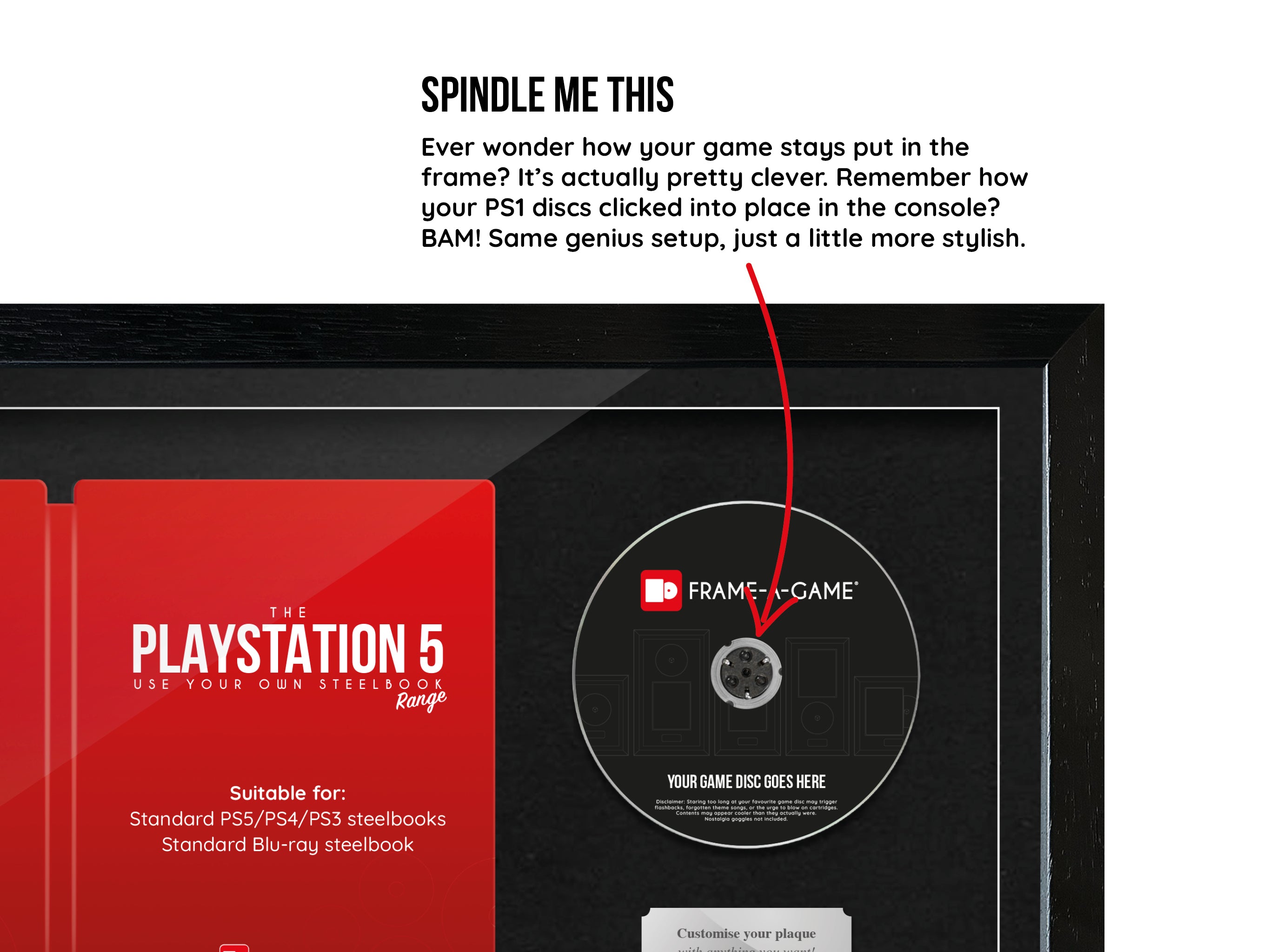 Use Your Own Steelbook (PS5) Steelbook Art Range Frame - Frame-A-Game