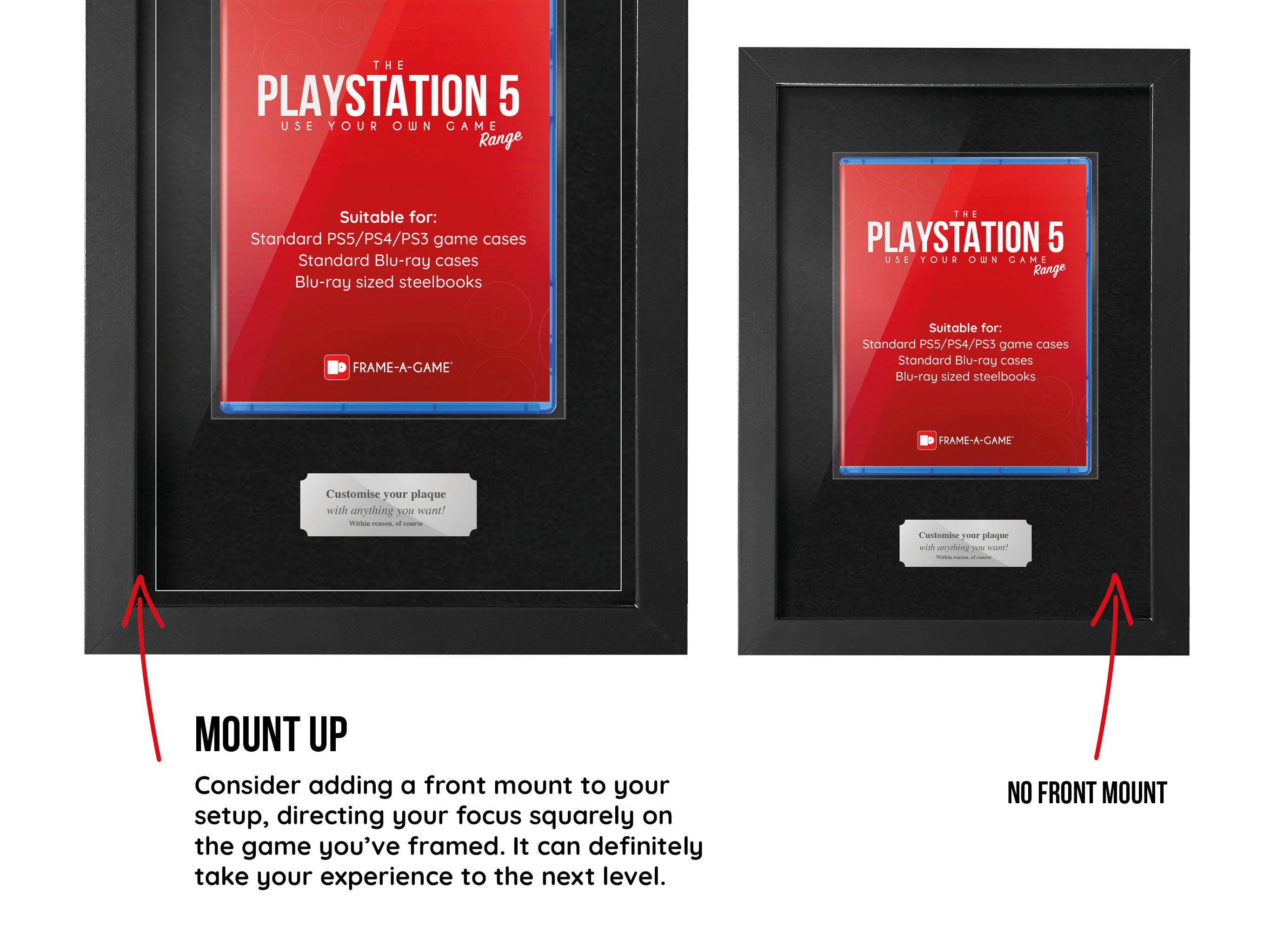 Use Your Own Game (PS5) Display Case Range Frame - Frame-A-Game