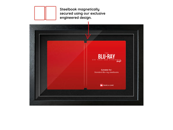 Use Your Own Steelbook (PS5/PS4/Blu-ray) Steelbook Art Range Frame with Tru Vue Optium Museum Acrylic