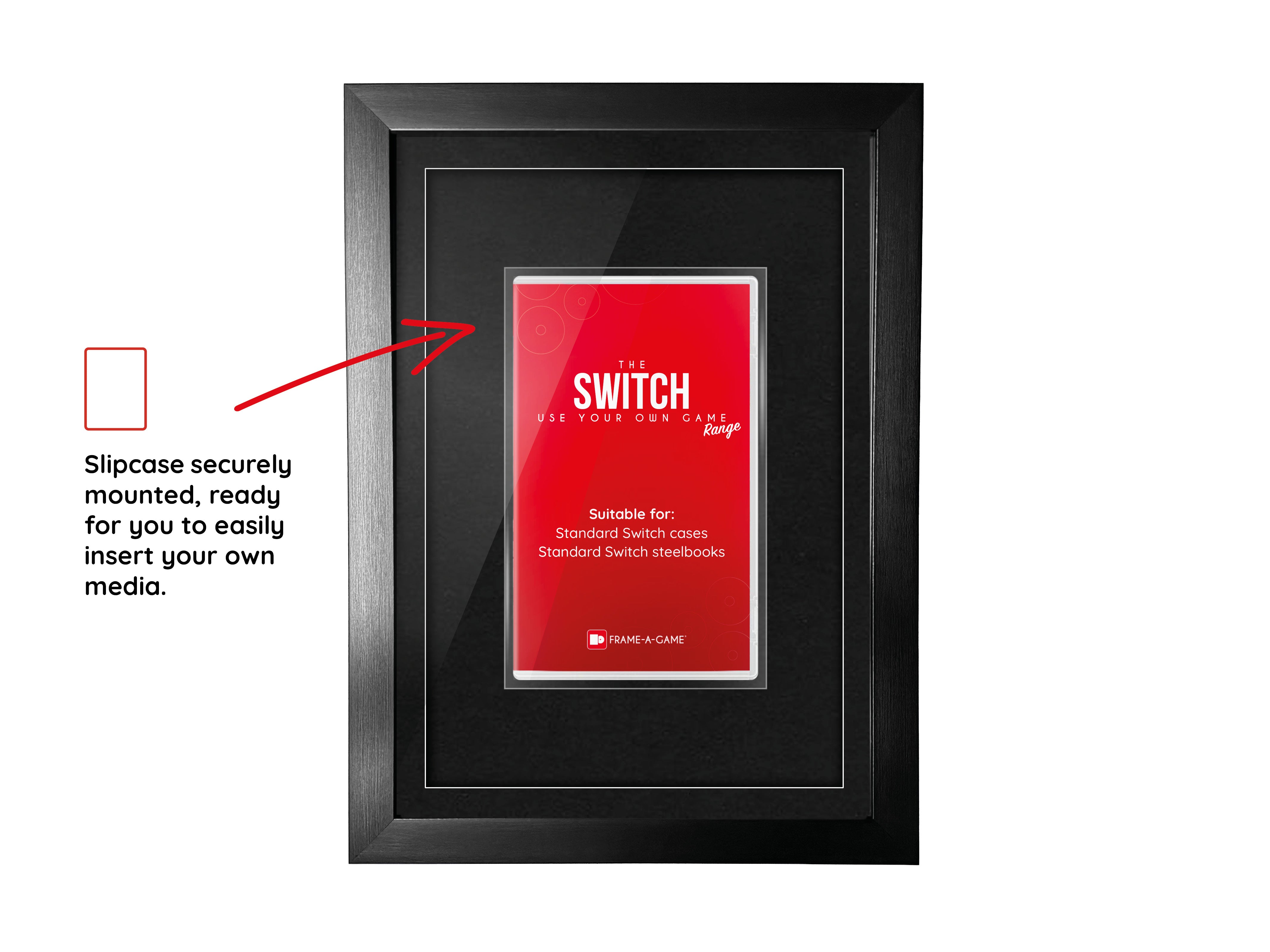 Utilisez votre propre jeu (Switch) Vitrine de présentation Cadre