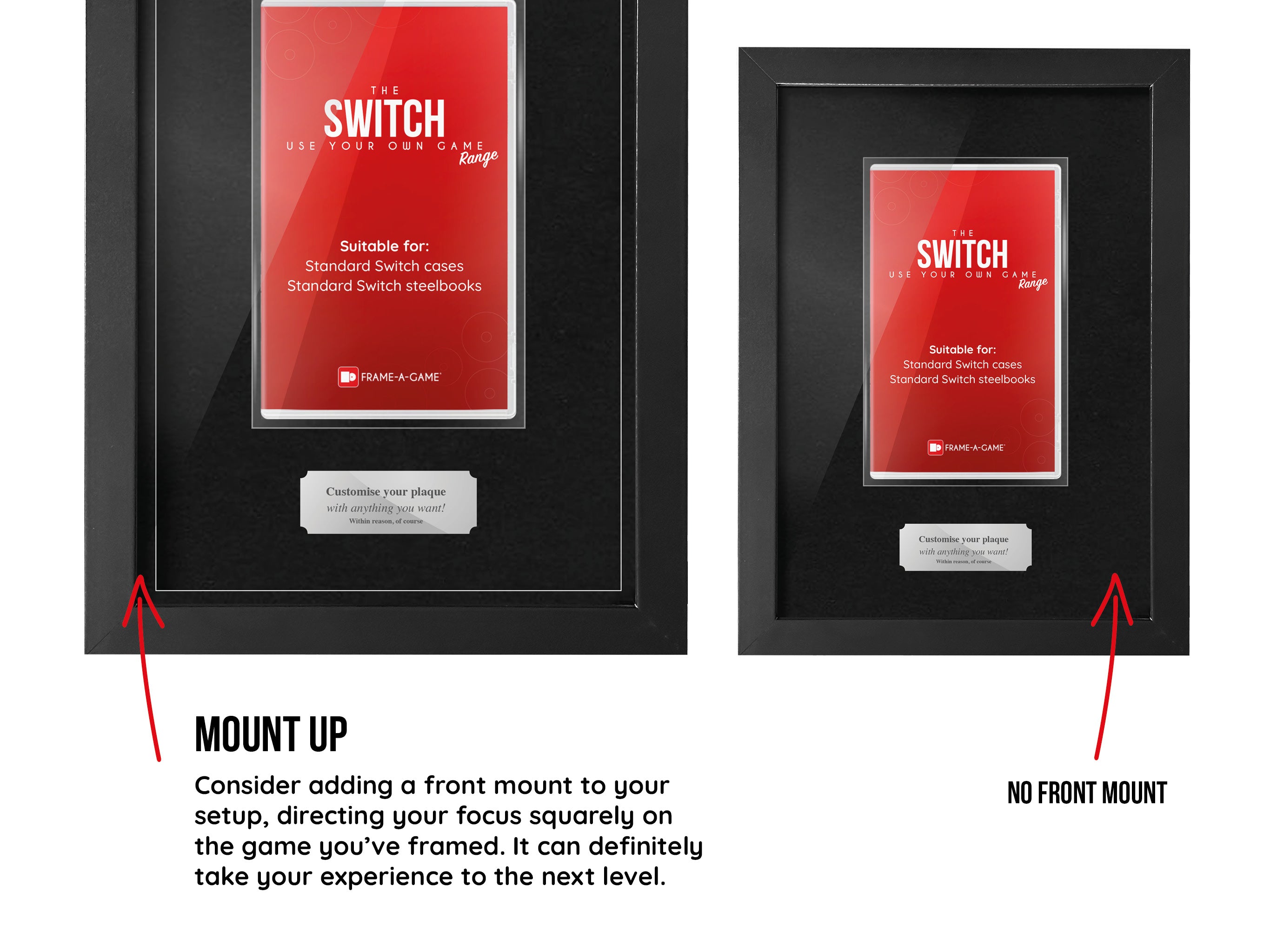 Use Your Own Game (Switch) Display Case Range Frame - Frame-A-Game