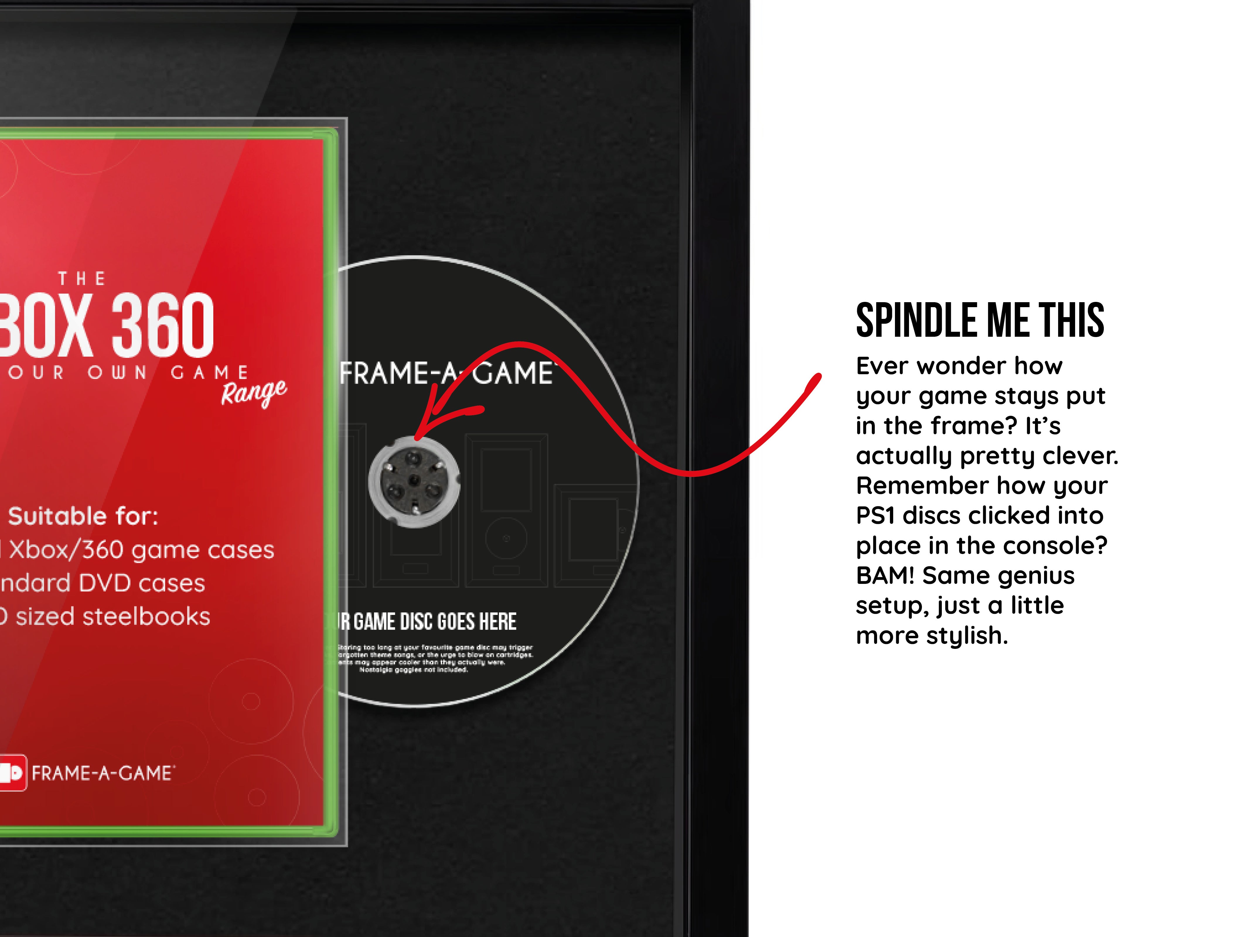 Use Your Own Game (Xbox 360) Combined Core Range Frame - Frame-A-Game