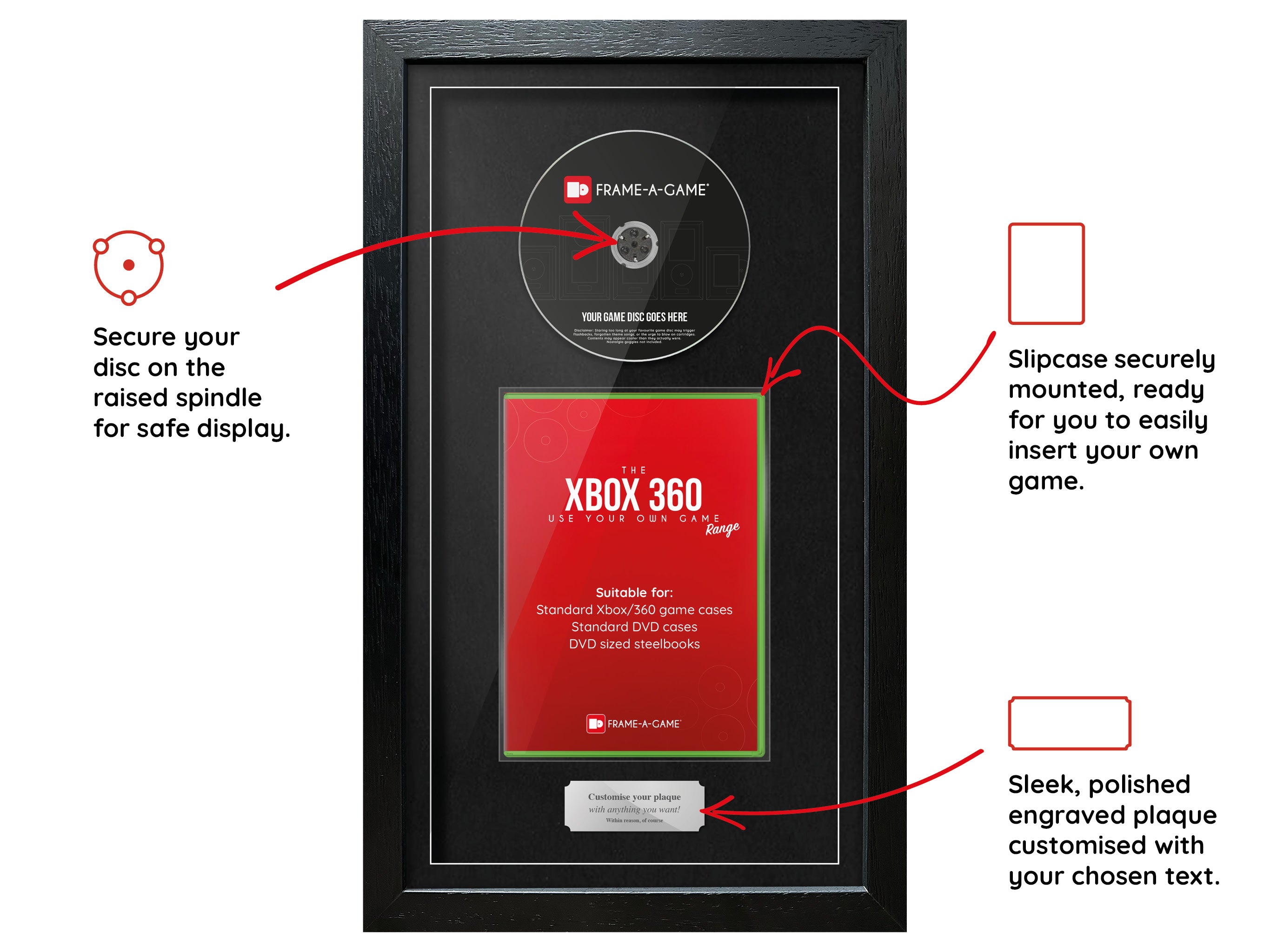 Use Your Own Game (Xbox 360) Exhibition Range Frame - Frame-A-Game