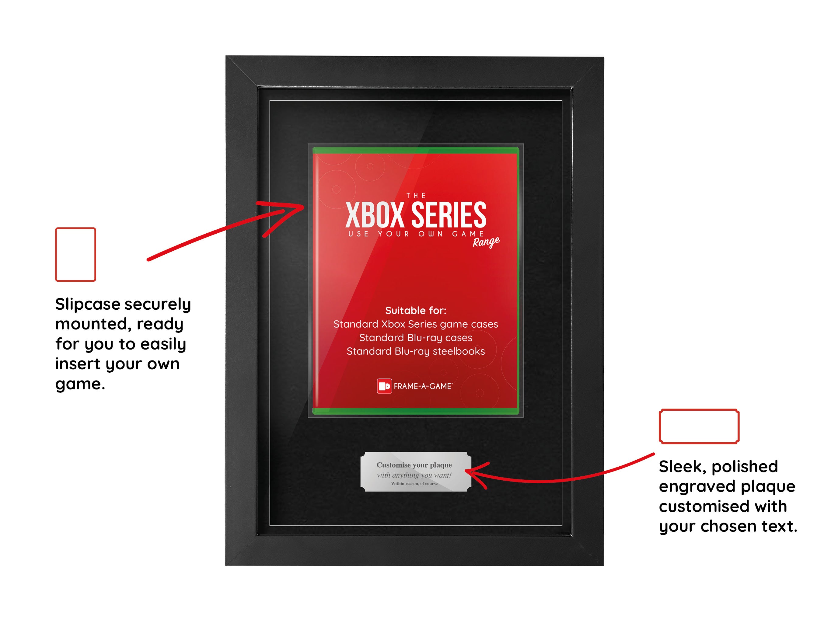 Use Your Own Game (Xbox Series) Display Case Range Frame - Frame-A-Game