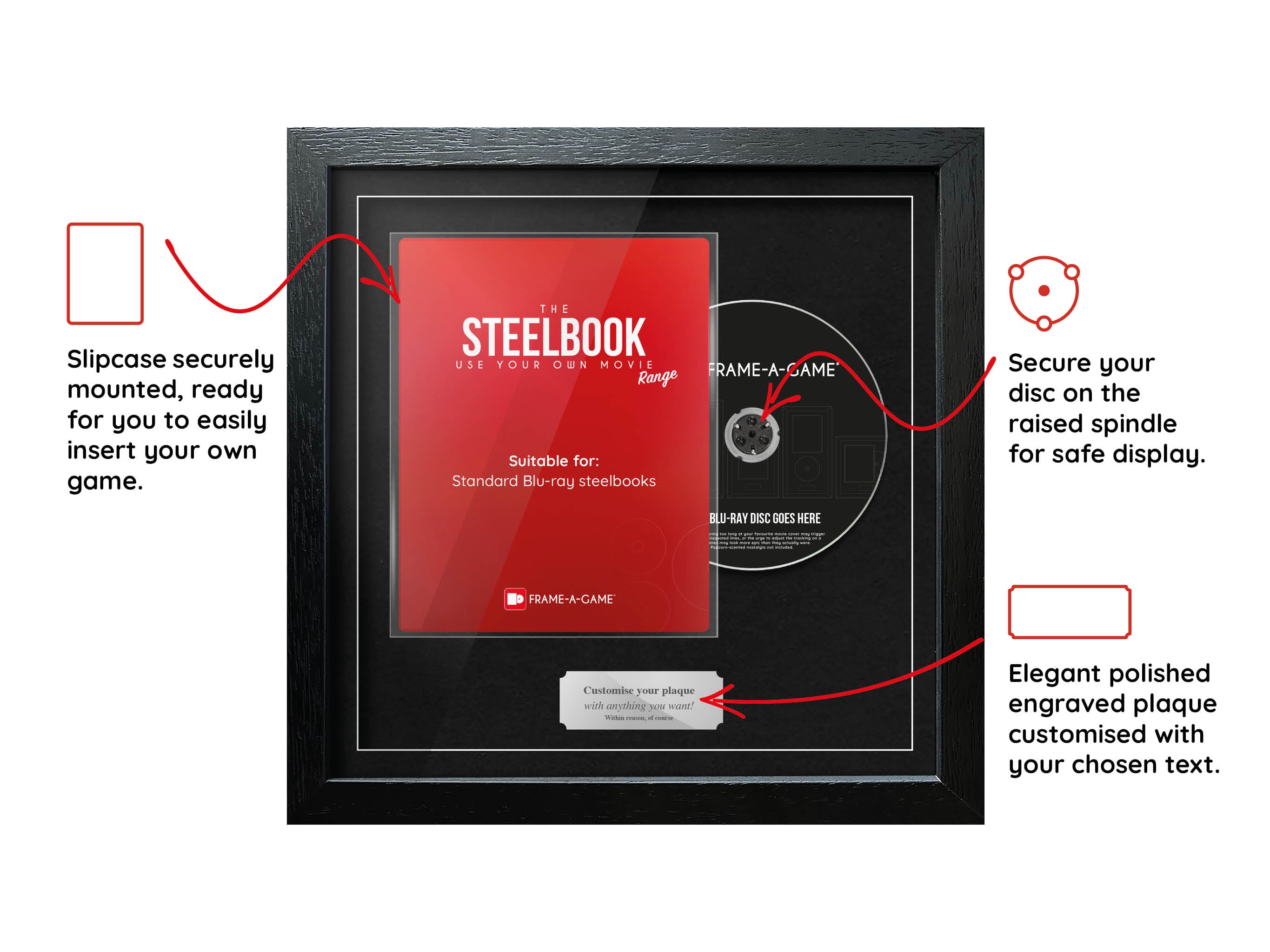 Use Your Own Movie (Steelbook) Combined Range Frame - Frame-A-Game