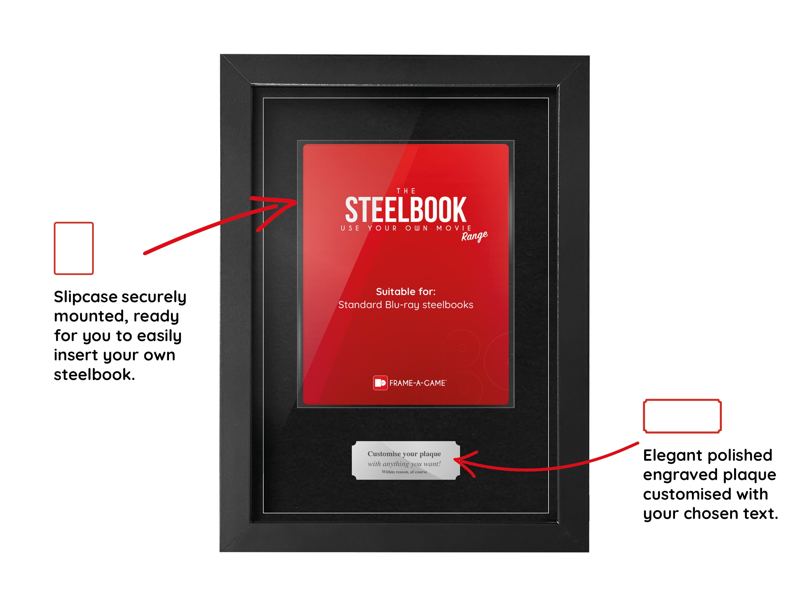 Use Your Own Movie (Steelbook) Display Case Range Frame - Frame-A-Game