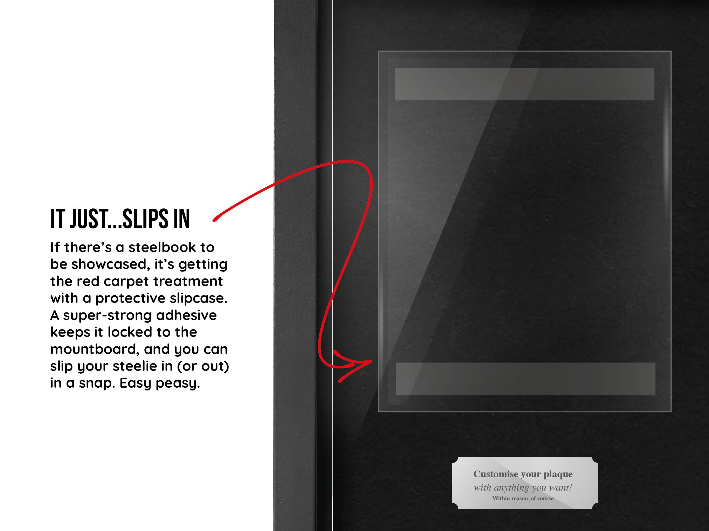 Use Your Own Movie (Steelbook) Display Case Range Frame - Frame-A-Game