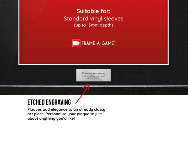 Use Your Own Vinyl Exhibition Range Frame - Frame-A-Game